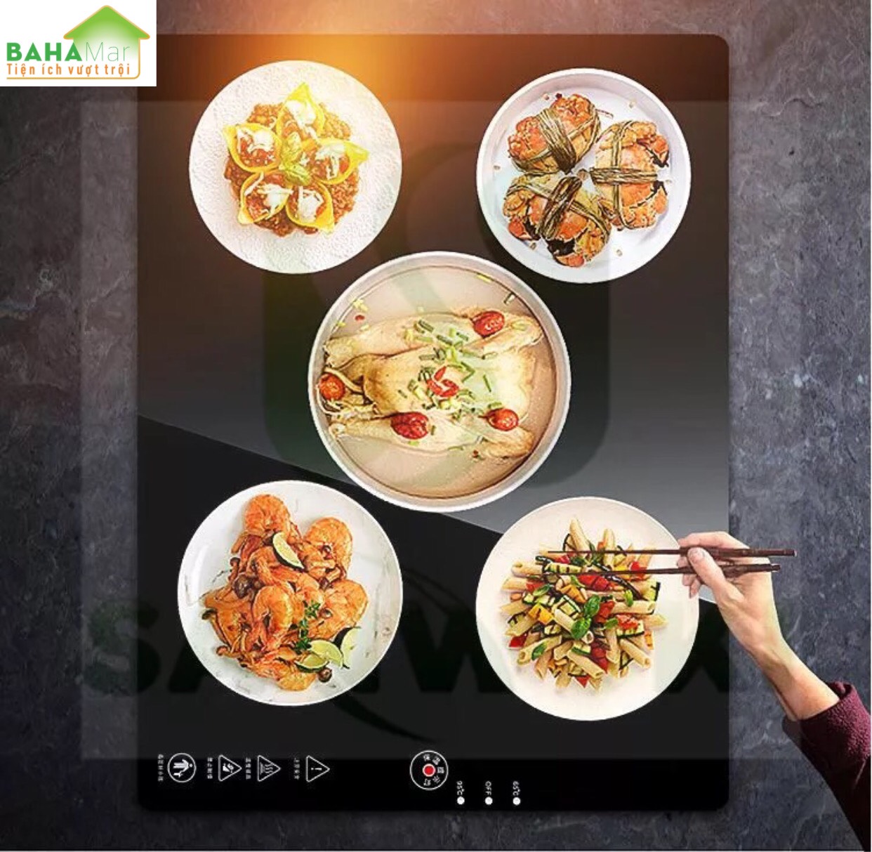 MÂM ĐIỆN THÔNG MINH CÁCH NHIỆT LÀM NÓNG GIỮ ẤM THỨC ĂN BAHAMAR cho bữa ăn hoàn hảo đảm bảo chất lượng ngon lành đến cuối bữa