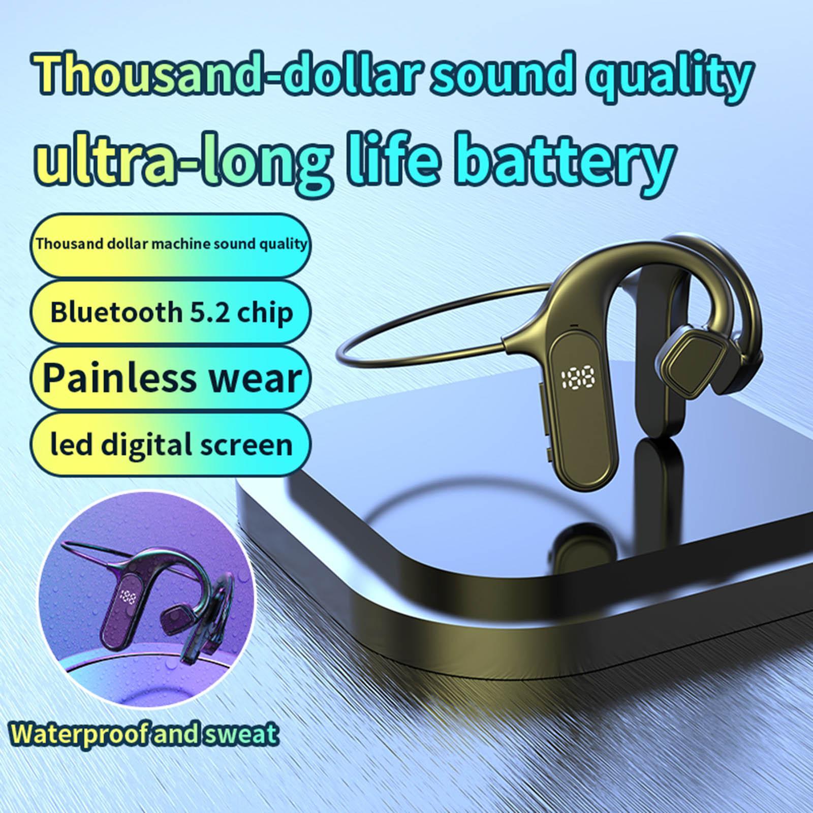 Headphones Display Microphone Handsfree Earbuds