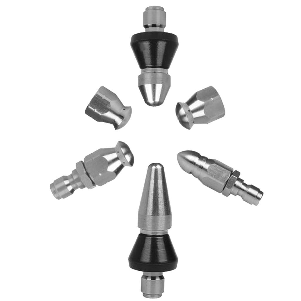 Pack of  Pressure Sewer  Nozzle for Pressure Washer Drain Jetting