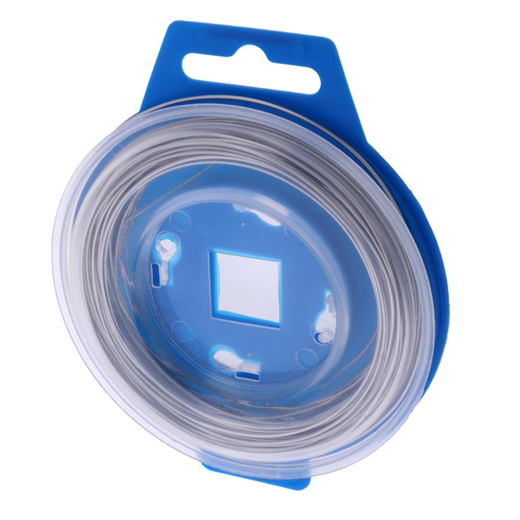 Dây Thép Không Gỉ An Toàn Khóa Nơ Cuộn Ống Cuộn 0.8 Mm X 25' Dây Cáp