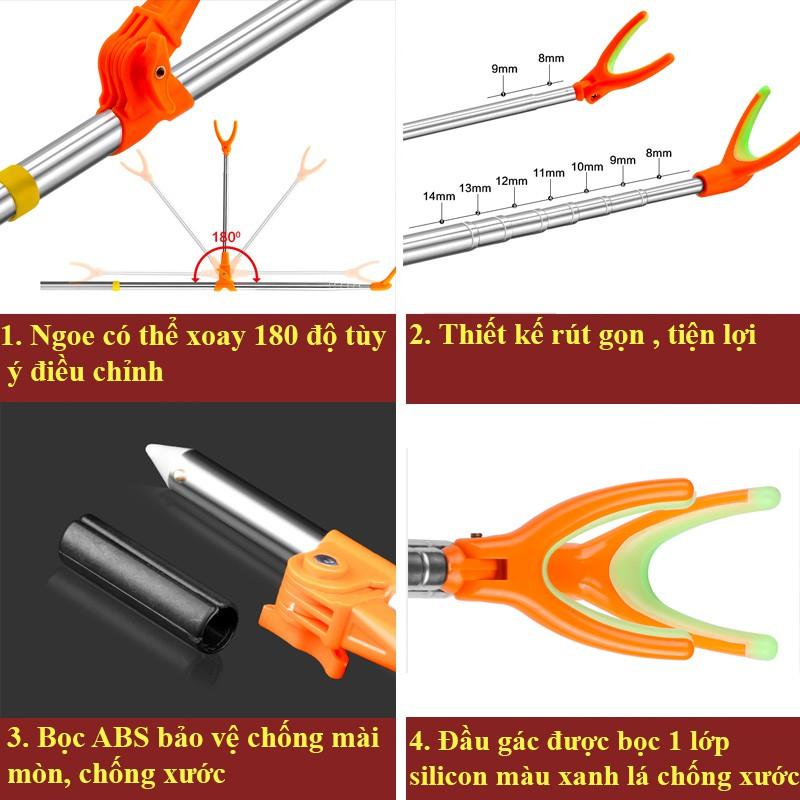 Chống cần câu đài câu tay câu đơn Siêu Bền KK-8