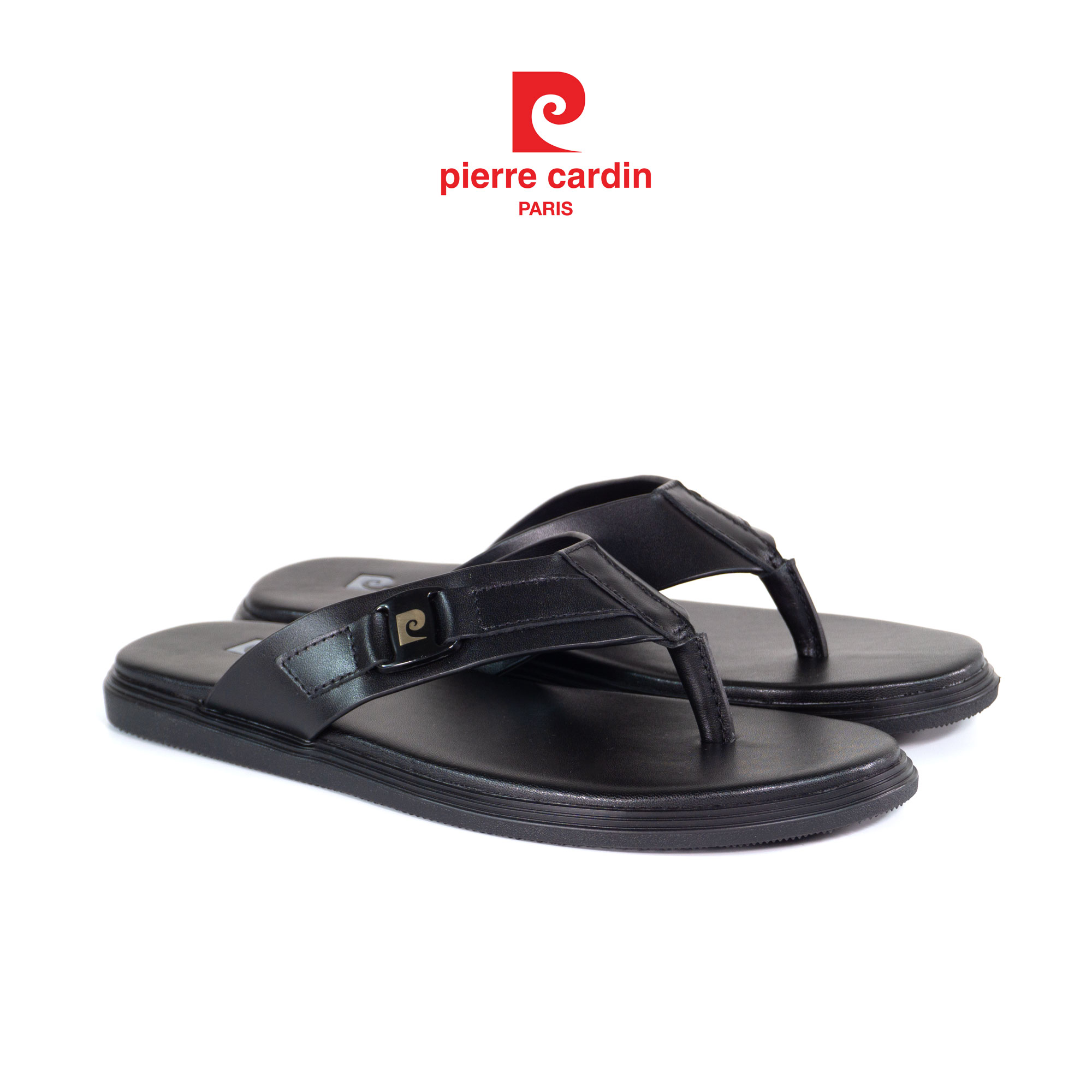 Sandal Quai Kẹp Ngón Nhấn Phụ Kiện Logo Pierre Cardin - 160