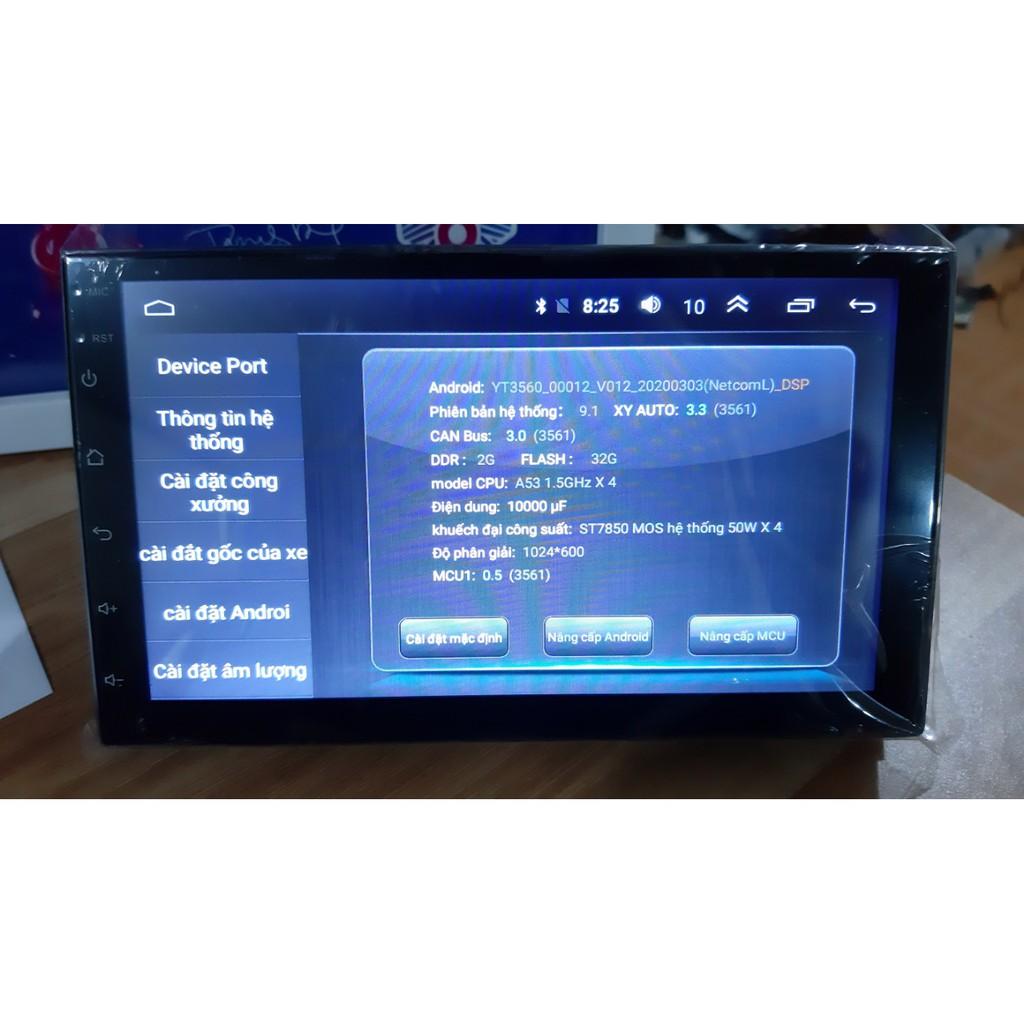 MÀN HÌNH ANDROID Ô TÔ 7 INCH RAM 2G ROM 32G CHẠY SIM 4G - ĐẦU DVD ANDROID 7 INCH