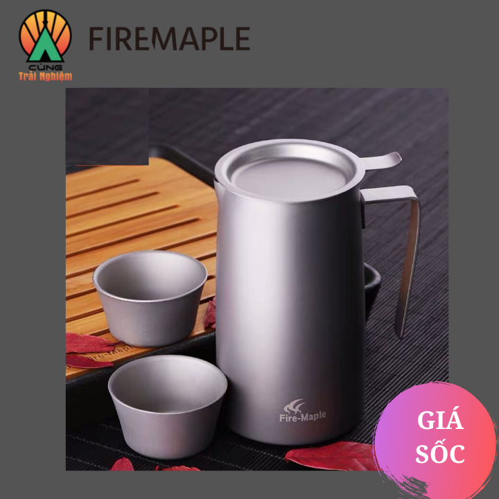 Bình pha trà Titanium Fire Maple chuyên du lịch cắm trại dã ngoại FMP-T320