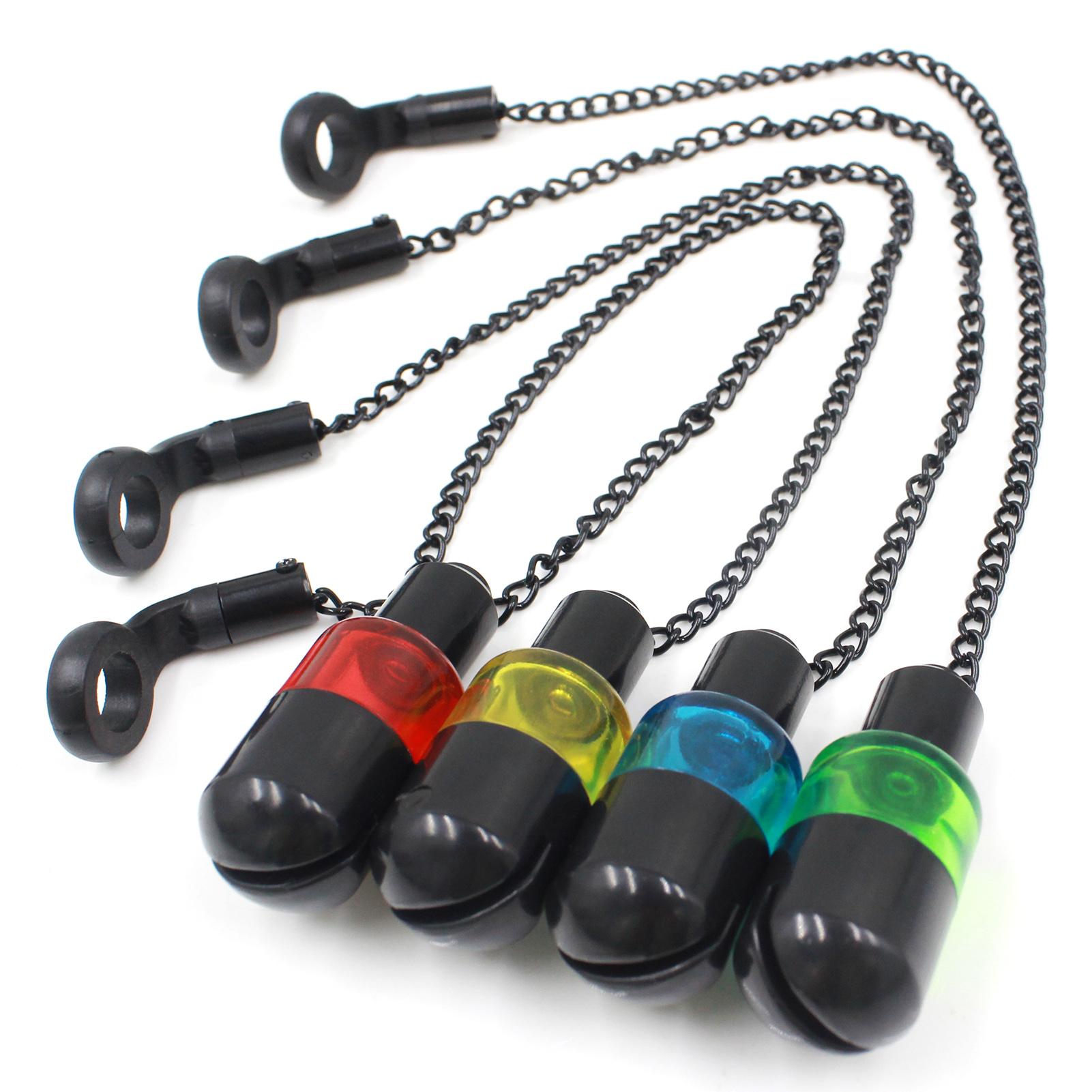 Móc treo báo động cá cắn câu bằng đèn led thiết kế Đầu kim loại dùng để căng dây cải thiện độ nhạy của móc nối.