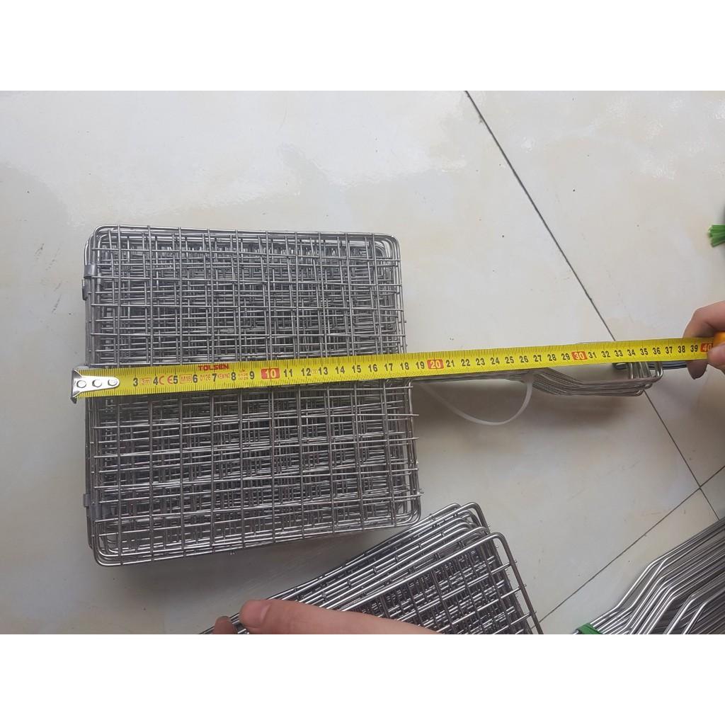 Vỉ nướng thịt inox 304 nhiều kích cỡ dùng nướng thịt, nướng cá, nướng mực cực tiện dụng