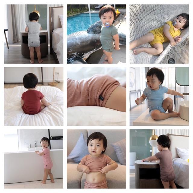 Bộ cộc hè Minky mom hàng quảng châu cho bé