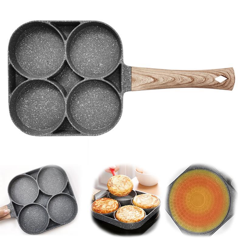 Chảo Chia 4 Ô, Chiên Rán Đa Năng - Free Ship Toàn Quốc