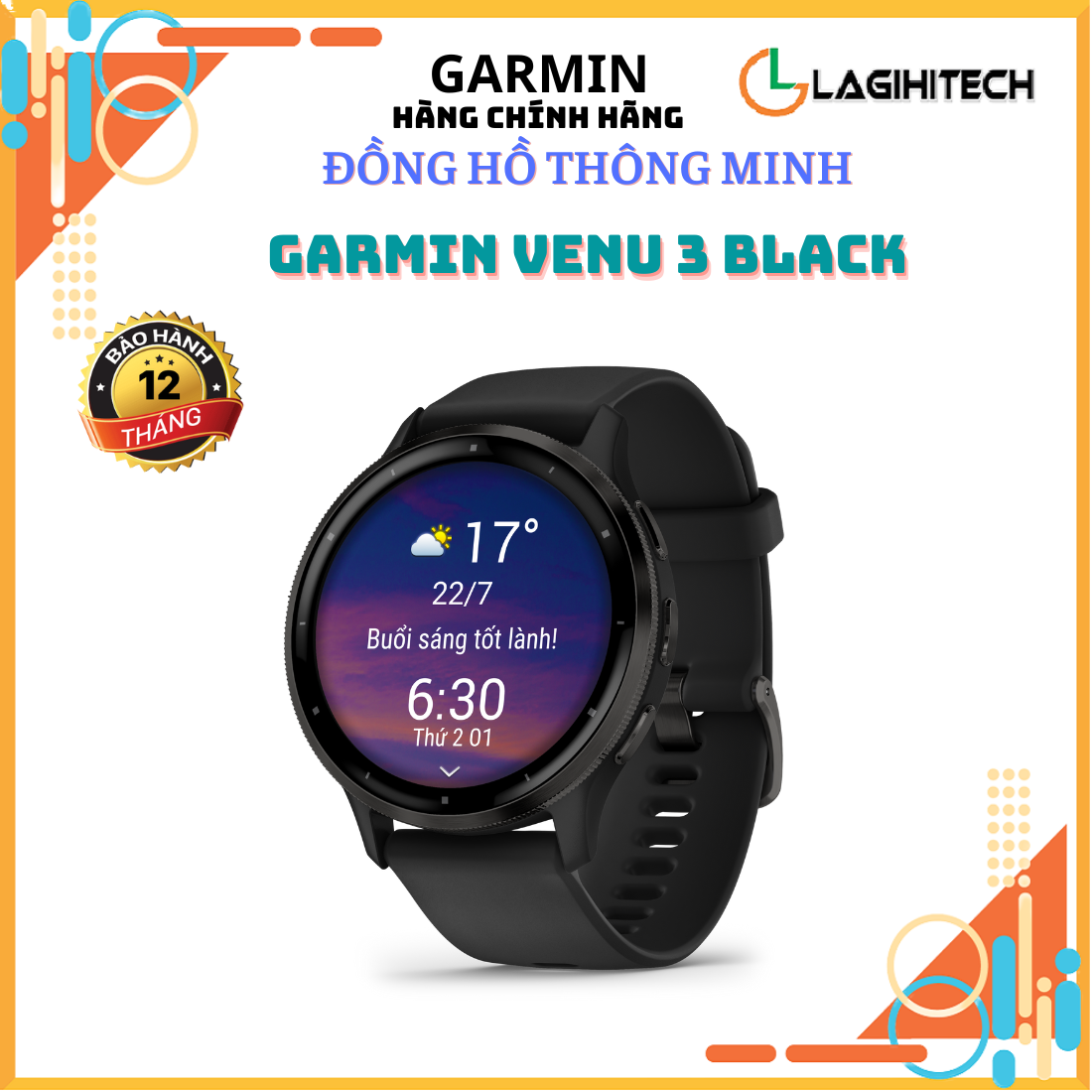 Đồng Hồ Thông Minh Garmin Venu 3 / Venu 3S - Hàng Chính Hãng FPT