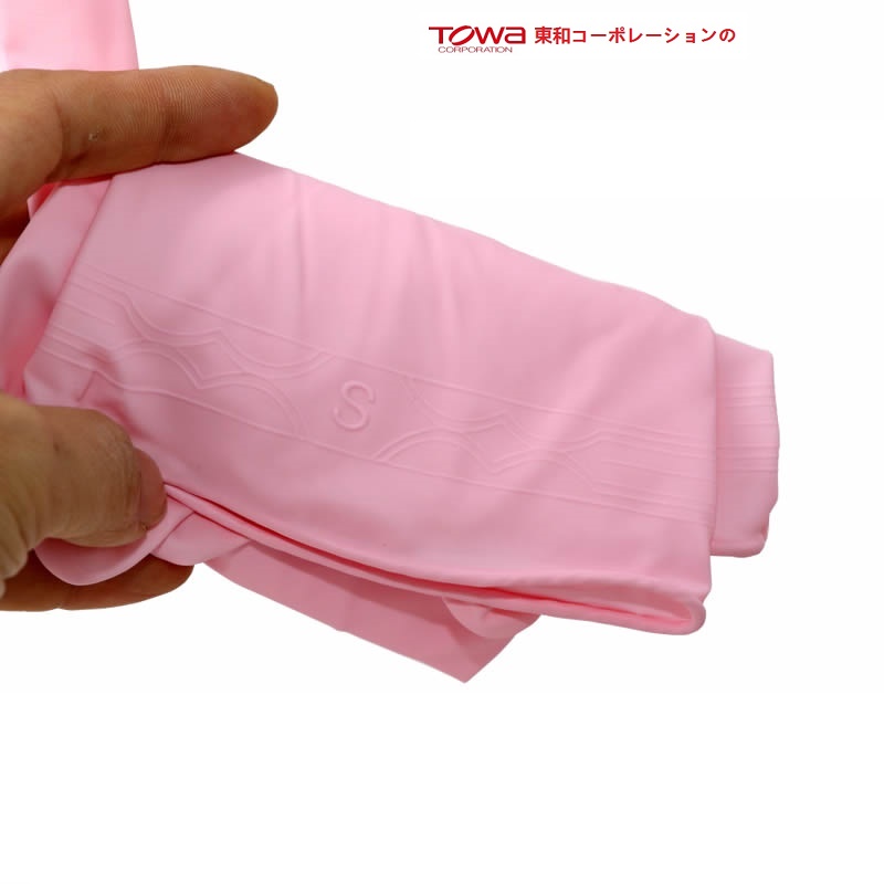 Găng tay cao su tự nhiên Towa Made in Japan (Hồng 762#)