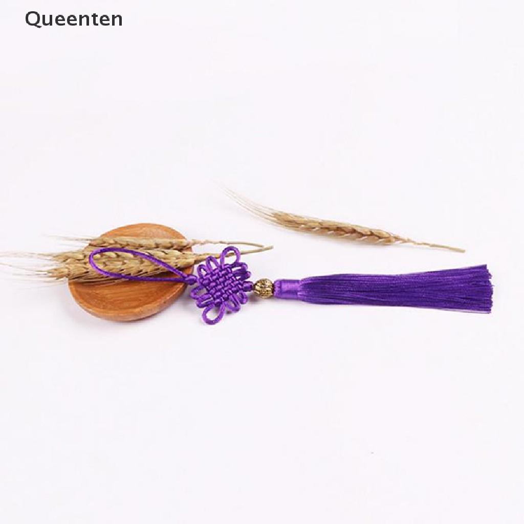 Queenten 2pcs Chinese Knot Jubilant Tassel Home Decoration Pendant DIY Craft Tassel Fringe VN