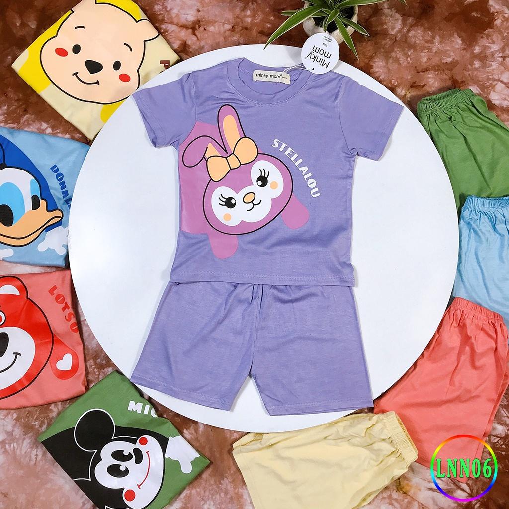 Bộ Cộc Tay Cho Bé LNN06 Đồ Bộ Thun Lạnh Cao Cấp Mềm Mịn Thoáng Mát Dễ Chịu, Thoải Mái Cho Bé