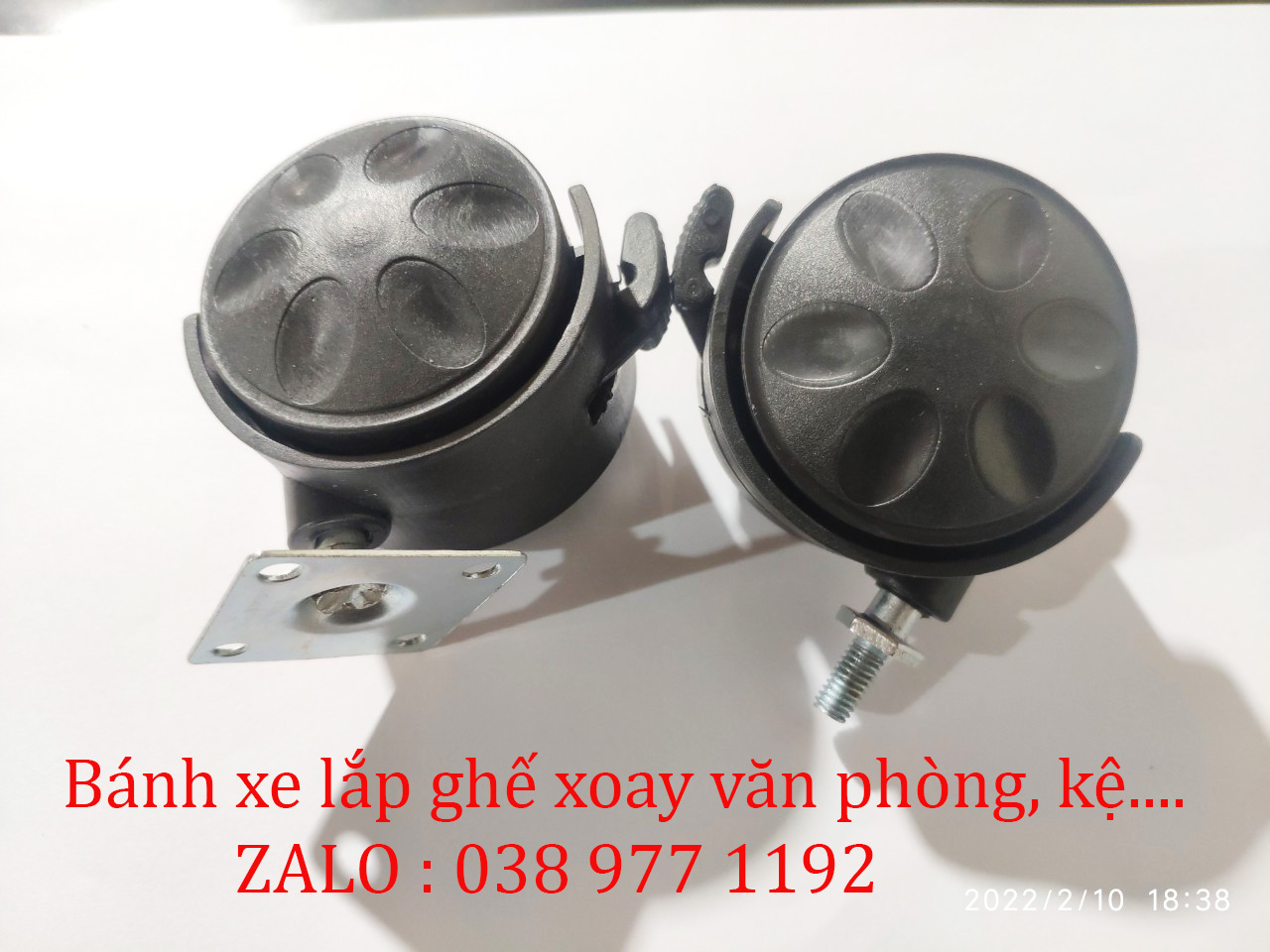 Bánh xe ghế xoay văn phòng-bánh xe đế tủ -Bánh xe quạt hơi nước-quạt điều hoà-bánh xe đa năng