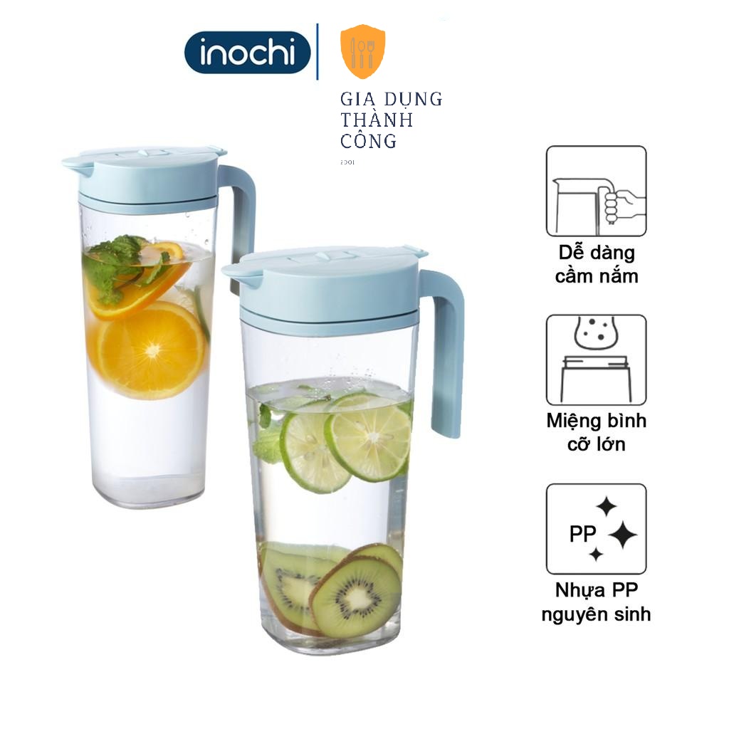 Bình nước nhựa ,cao cấp Biwa INOCHI 1.6L đựng nước giữ nhiệt cho bé mini cute BOET1.6L