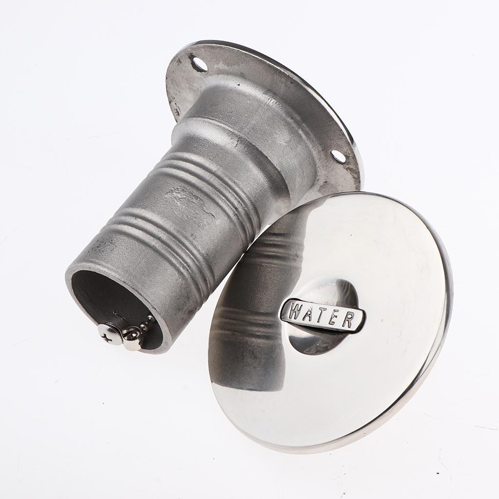 Practical Boat Deck Fill / Filler Keyless Cap 1-1/2 Inch  316 Stainless Steel