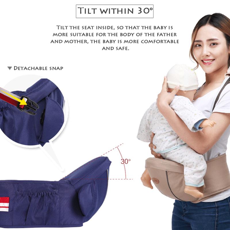 Công Thái Sơ Sinh Hông Ghế Eo Phân Xe Tập Đi Em Bé Sling An Toàn Có Thể Điều Chỉnh Giữ Dây Lưng Trẻ Em Trẻ Sơ Sinh Hông Ghế 0-3Y
