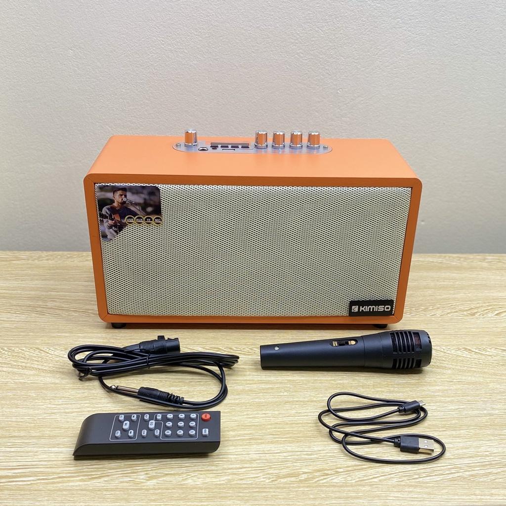 Loa Karaoke Bluetooth Kimiso QS-4510 Tặng Kèm 1 Micro Có Dây