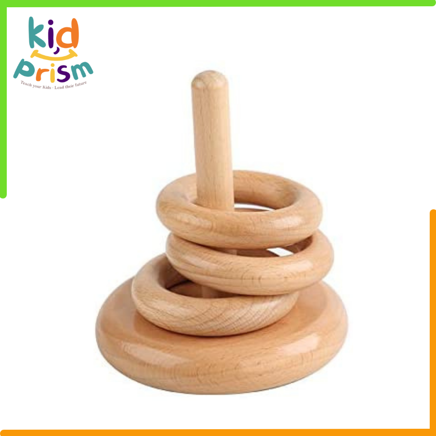 Bộ đồ chơi thả vòng gỗ an toàn giúp bé phát triển trí tuệ, thông minh (Đồ chơi giáo dục)