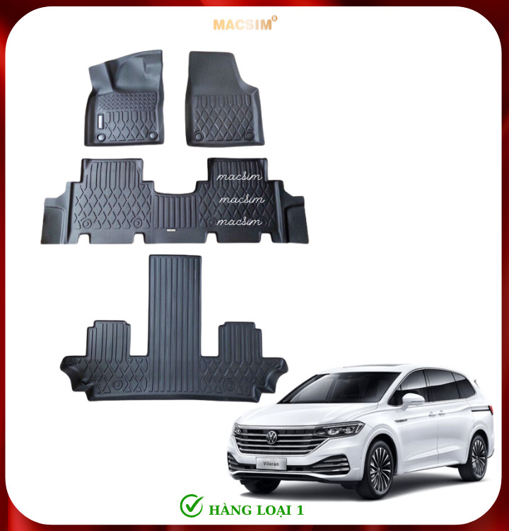 Hình ảnh Thảm lót sàn xe ô tô Volkswagen Viloran Nhãn hiệu Macsim chất liệu nhựa TPE cao cấp