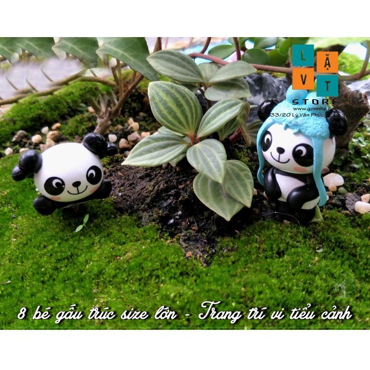 Mô Hình Panda Gấu Trúc Micro Dễ Thương, Cute, Dùng Để Trang Trí Vi Tiểu Cảnh - Đơn Giản Chân Thật Giá Rẻ Bất Ngờ