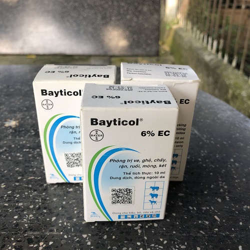 Bayticol 6% EC 10ml diệt ve, ghẻ hiệu quả cho chó mèo