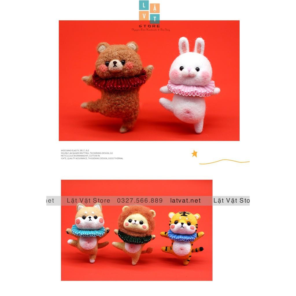 Bộ len chọc các 9 bé VŨ ĐOÀN BA LÊ, có hướng dẫn bằng video cho người mới bắt đầu, needle felting