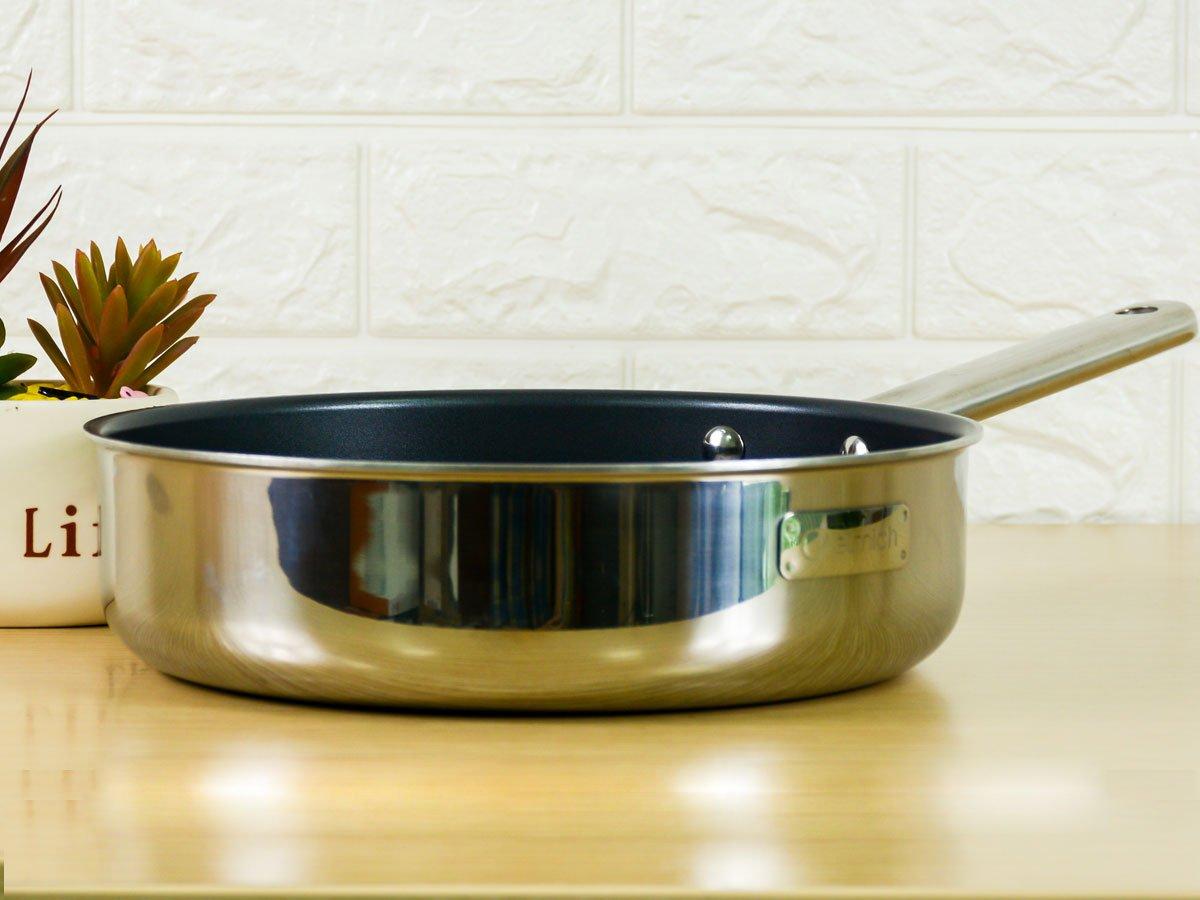 Chảo Inox 2 đáy Elmich Tri-max XS 24cm EL-3752 - Hàng Chính Hãng