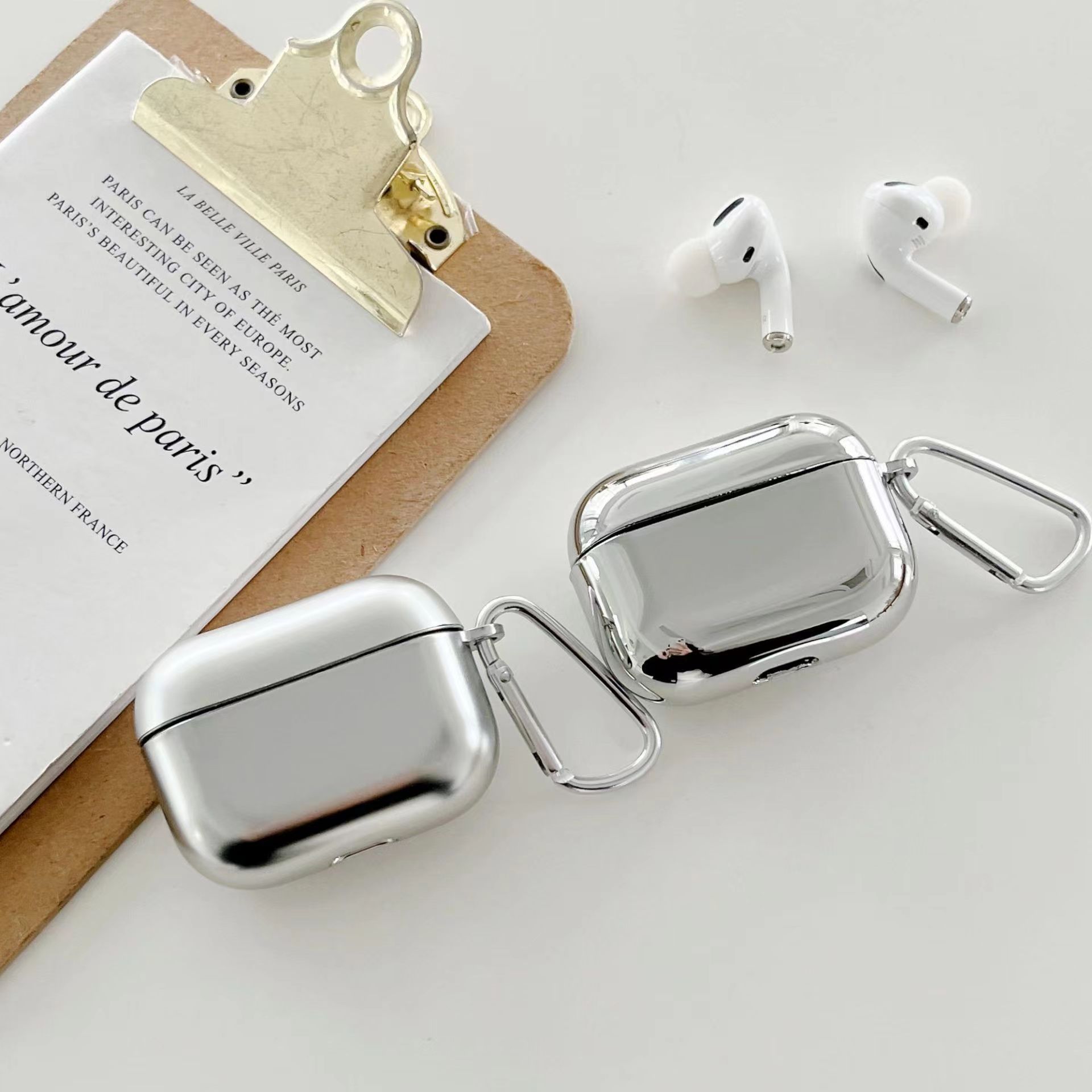 Ốp TPU Silver cho Airpods Pro 2 / Airpods 4 - Hàng Chính Hãng