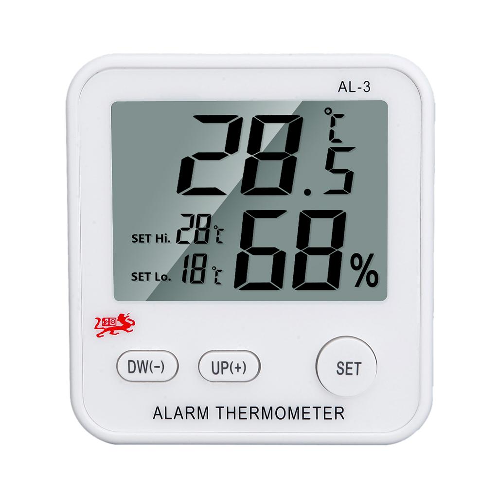 2x Easy to Read Refrigerator Freezer Thermometer High And Low Temperature Alarm