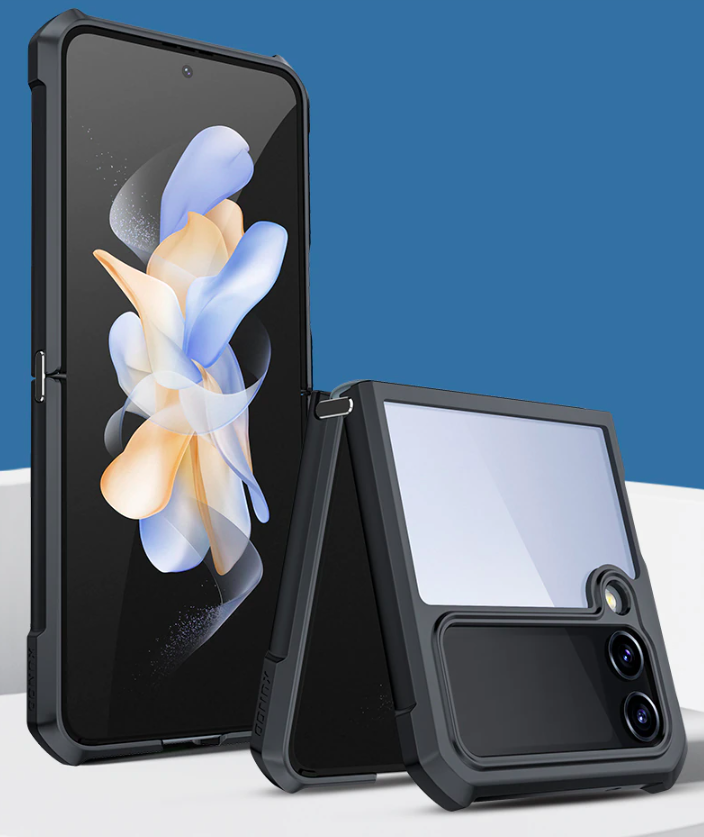 Ốp Lưng Chống Sốc Mặt Lưng Trong Suốt Bảo Vệ Cho Samsung Galaxy Z Flip, Z Flip 4 - Hàng Chính Hãng Xundd