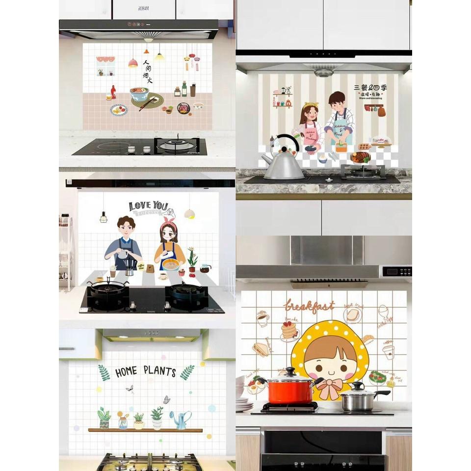 Giấy Dán Tường Bếp Cách Nhiệt Chống Dầu Mỡ, Chịu Nhiệt - Decal Dán Bếp 3D Họa Tiết GIAO HÌNH NGẪU NHIÊN
