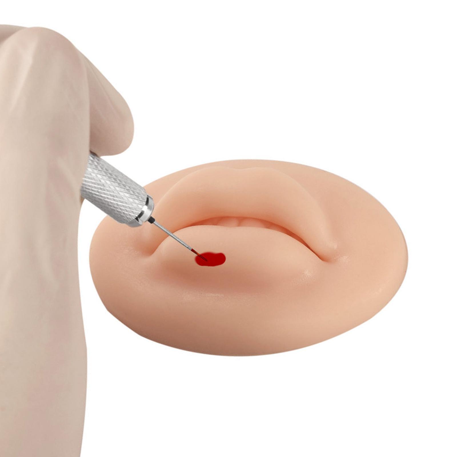 3D Silicone Lip Practice Skin Durable Waterproof for Training Accessories