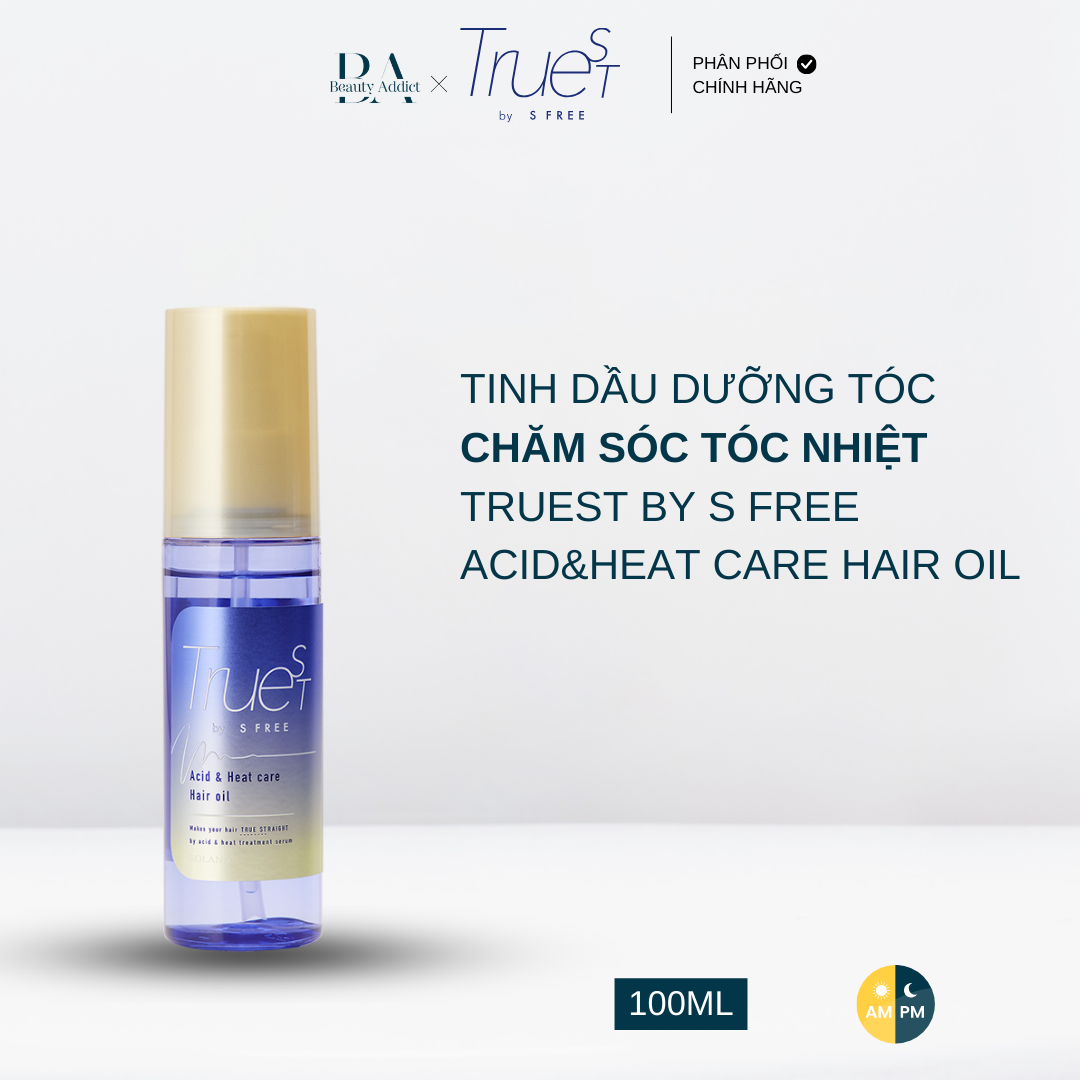 Tinh dầu dưỡng tóc chăm sóc tóc nhiệt Truest by S FREE Acid&amp;Heat Care Hair Oil