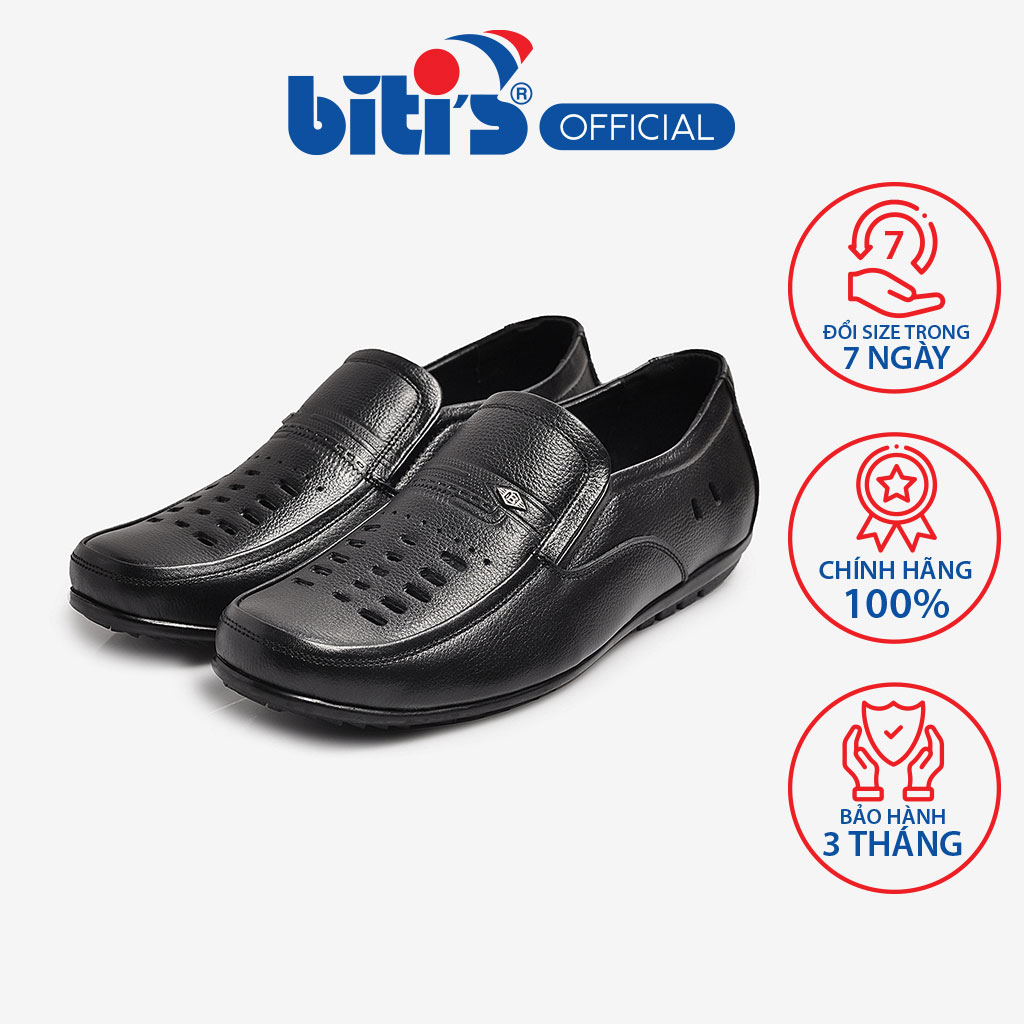 Giày Mocasin Nam Biti's BMM001377DEN (Đen)