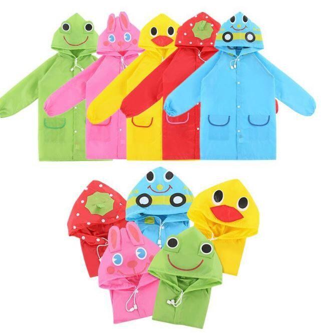Doremi Áo Mưa Chống Thấm Nước In Họa Tiết Hoạt Hình Động Vật 5 Màu Xinh Xắn Cho Bé