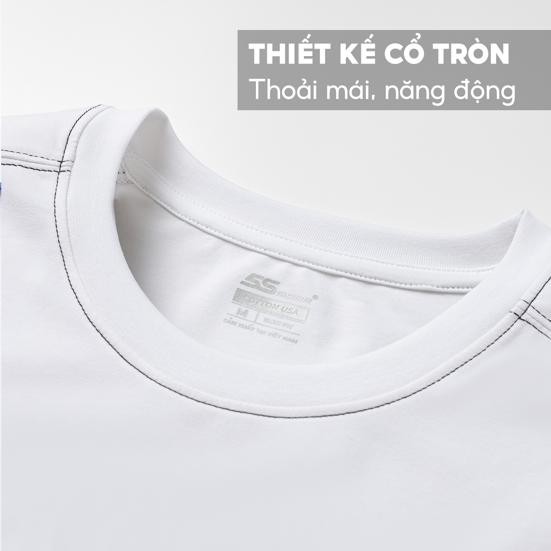 Áo Phông Nam Ngắn Tay 5S BRIGHT, Chất Cotton USA, Mềm Mại, Thoáng Mát, Thiết Kế In Trẻ Trung, Phong Cách
