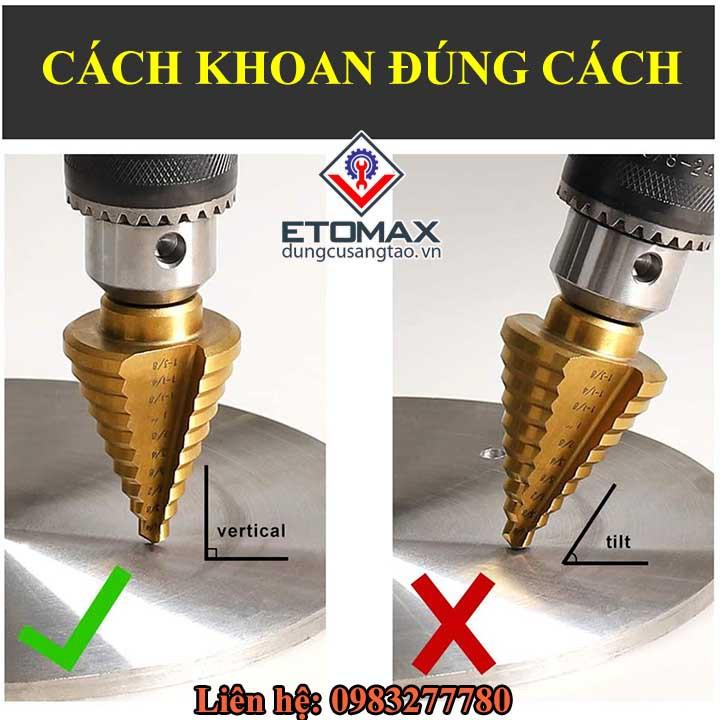 Bộ 5 Mũi Khoan Tháp Siêu Cứng Đường Kính Từ 3-35mm