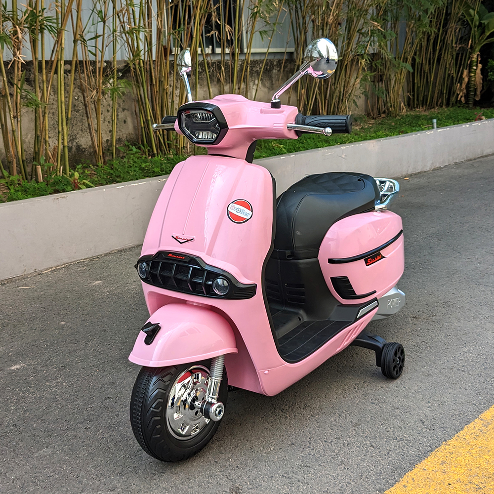 Xe máy điện Vespa cho bé BABY PLAZA T08