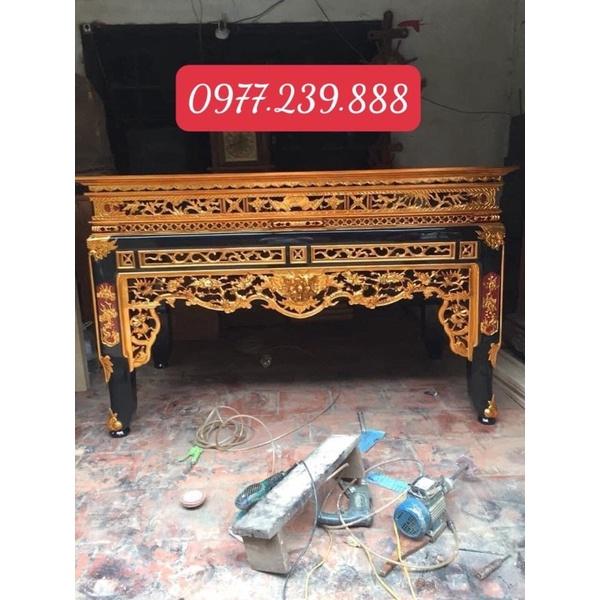 Án gian bàn thờ sơn son thiếp vàng chân 14cm
