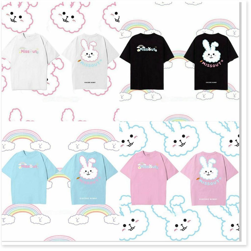 Áo Thun Tay Lỡ MISSOUT BUNNY Form Rộng Unisex AQA1807 25 aomivn