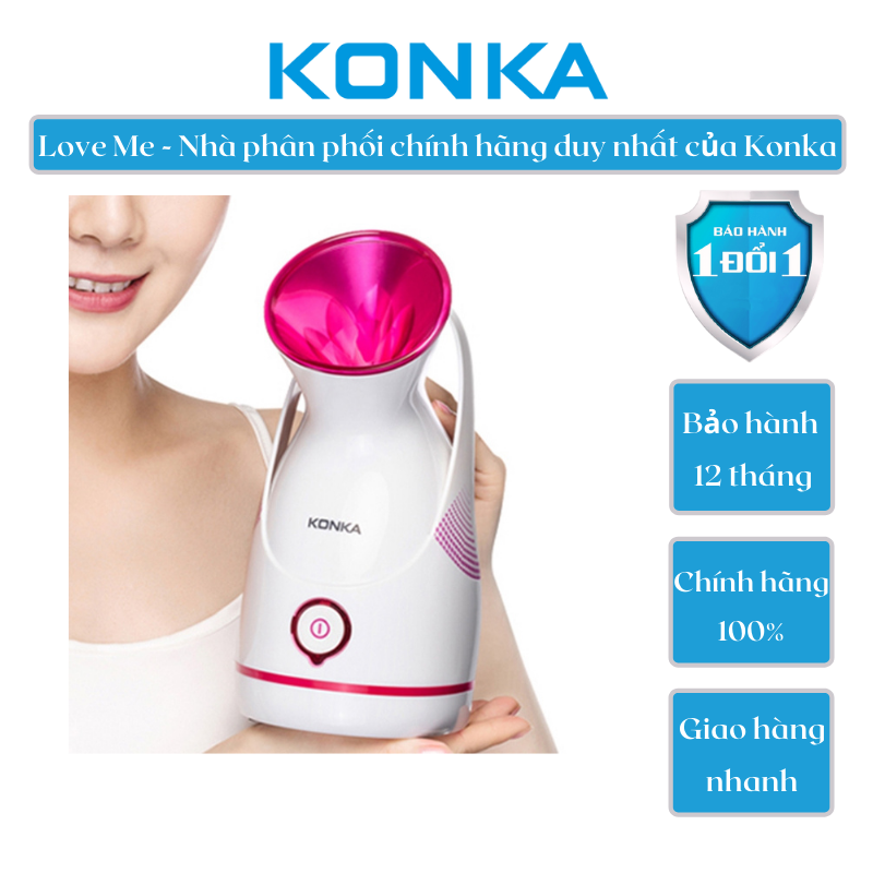 Máy Xông Mặt Phun Sương Nano Giữ Ẩm Làm Sạch Da Mặt 100mL KONKA KZ-X6(WE) - Hàng Chính Hãng