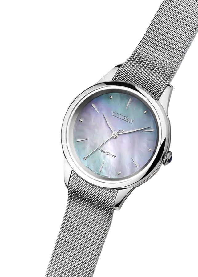 Đồng Hồ Nữ Citizen Eco-Drive Dây Thép Không Gỉ EM1150-86D - Mặt Xà Cừ (Sapphire)