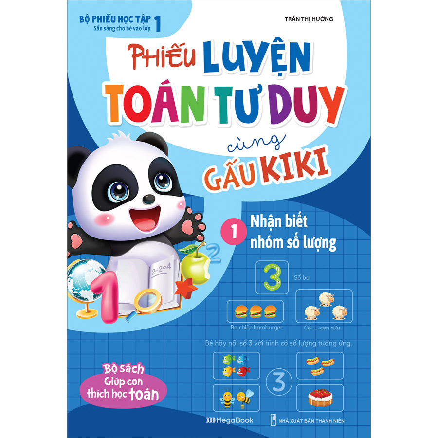 Combo 5 Cuốn: Phiếu Luyện Toán Tư Duy Cùng Gấu Kiki