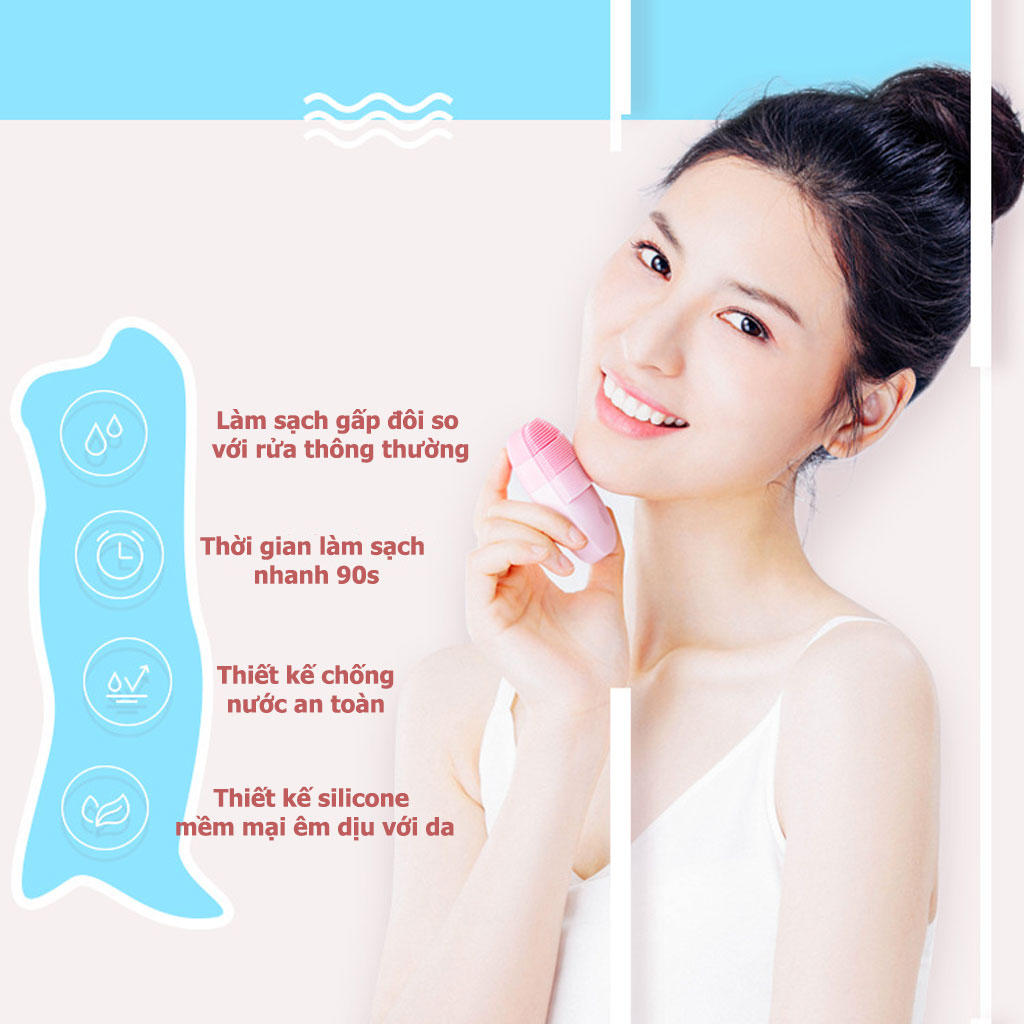 Máy Rửa Mặt Và Mát Xa Da Mặt inFace Sonic MS2000 - Làm Sạch Bụi Bẩn Và Cặn Trang Điểm Chỉ Trong 90s Với 3 Chế Độ Phù Hợp Với Mọi Loại Da -HÀNG CHÍNH HÃNG