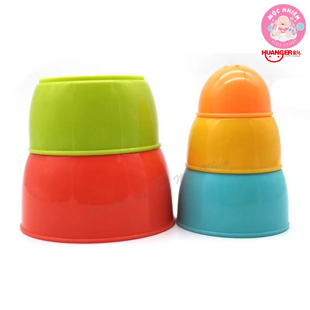 Đồ Chơi Giáo Dục Sớm HUANGER HE0224 Stack Bowl - Bát Diệu Kì Cho Bé Từ 12 Tháng Tuổi