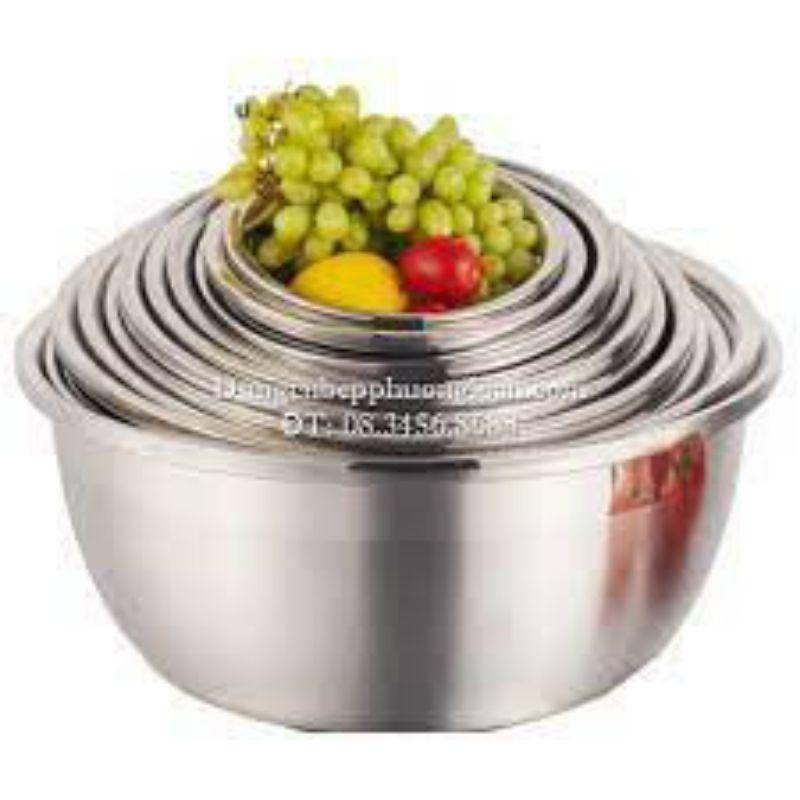 Chậu / âu sâu inox siêu dày đa năng đủ size 18-20-22-24 đến 40cm
