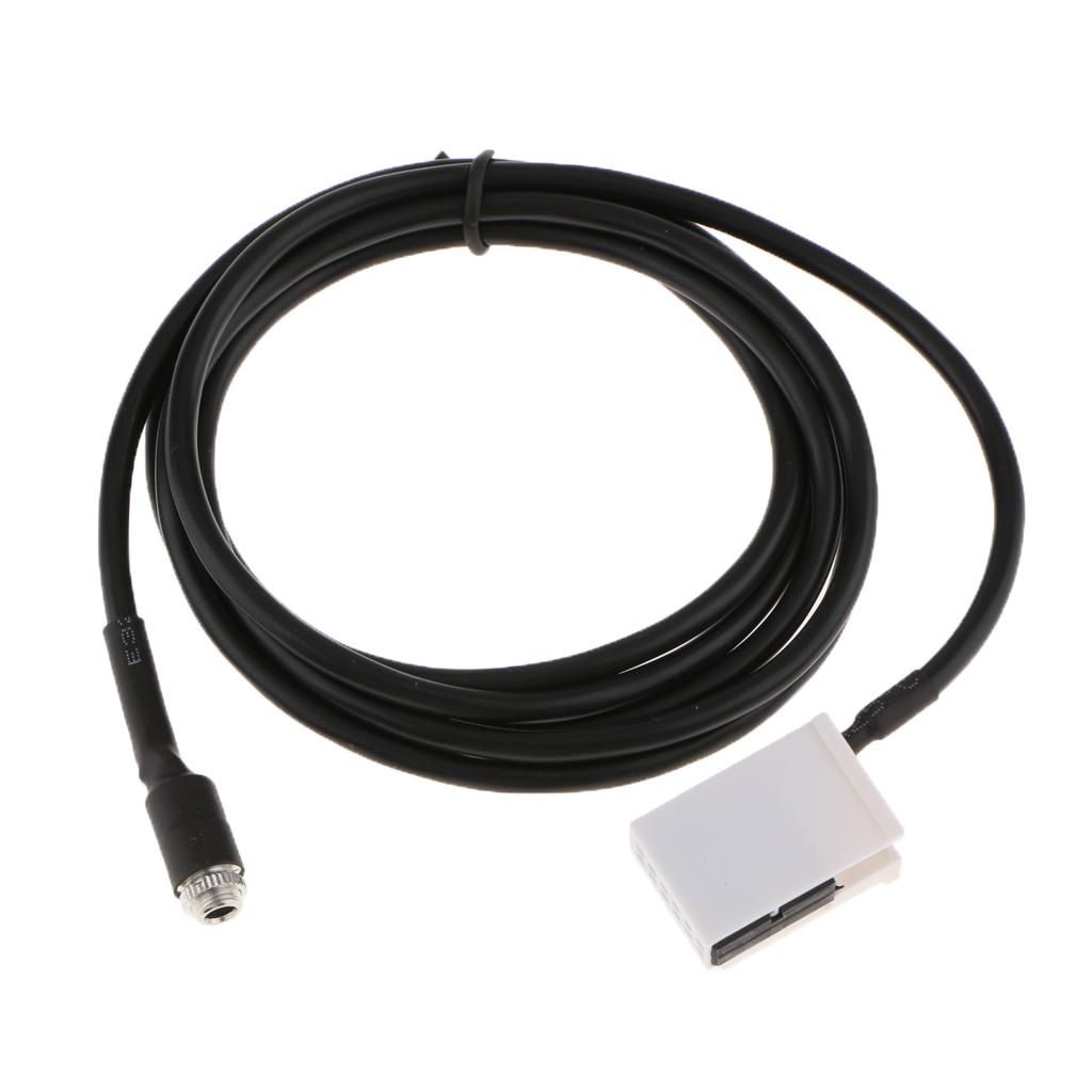 3.5mm Female Jack AUX AUDIO Cable Input Adapter