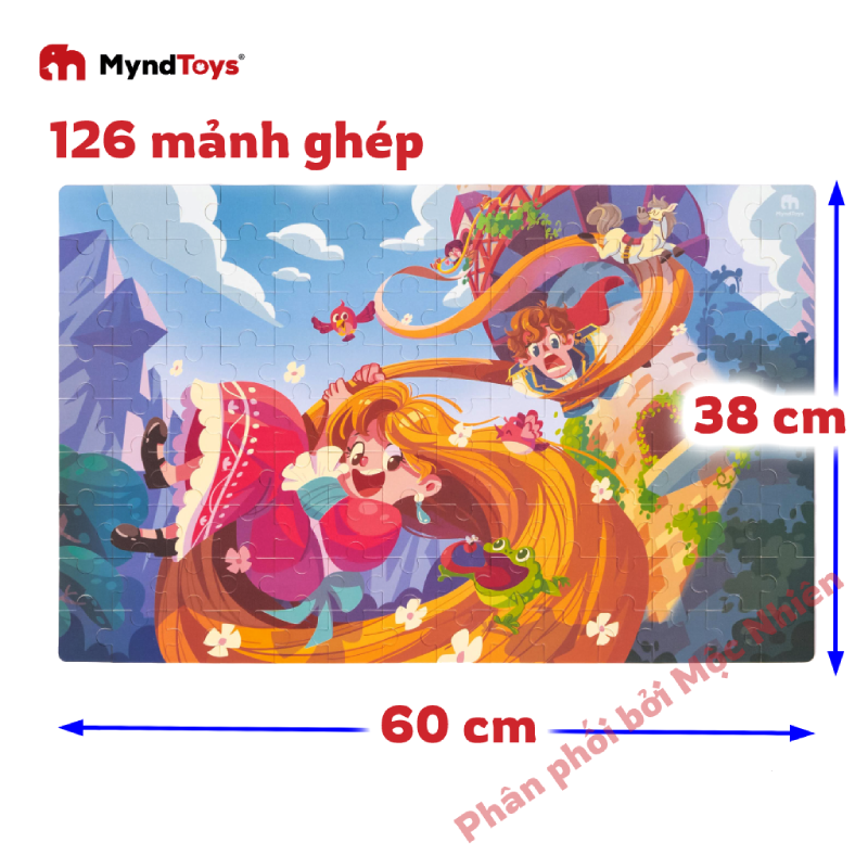 Đồ Chơi Xếp Hình Myndtoys Classic Tale Puzzle – Aerial Stream (Công Chúa Tóc Mây) Dành Cho Bé Gái