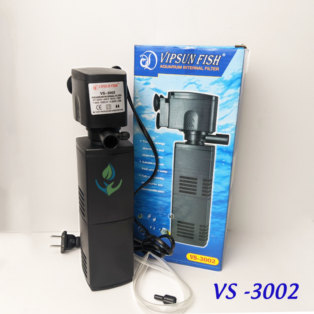Máy bơm hồ cá lọc đứng kết hợp tạo khí cho hồ cá hiệu VIPSUN Fish mã VS3002