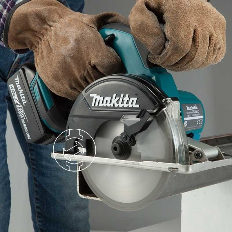 MÁY CẮT KIM LOẠI DÙNG PIN 18V 136MM MAKITA DCS550RME - HÀNG CHÍNH HÃNG